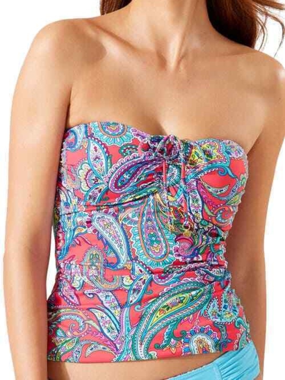 Tommy Bahama Paisley Keys Bandini Top - Small - New